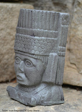 Load image into Gallery viewer, History Toltec warrior Bust Mesoamerican MAYAN AZTEC Sculptural wall relief plaque 4" www.Neo-Mfg.com