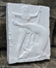 Load image into Gallery viewer, History Assyrian Gilgamesh great bull heaven Sumerian Sculptural wall relief www.Neo-Mfg.com 6" Lahmu k11