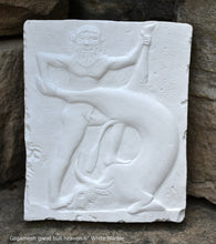 Load image into Gallery viewer, History Assyrian Gilgamesh great bull heaven Sumerian Sculptural wall relief www.Neo-Mfg.com 6" Lahmu k11