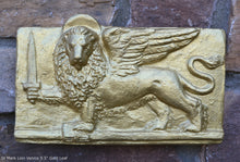 Load image into Gallery viewer, St Mark Lion Venice sculpture Wall plaque relief art www.Neo-Mfg.com home decor 9.5" d18
