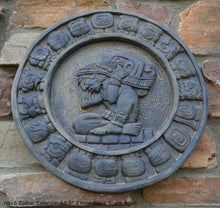 Load image into Gallery viewer, History MAYAN AZTEC Haab Zodiac CALENDAR Sculptural wall relief plaque 13.5" Museum Quality www.Neo-Mfg.com
