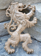 Load image into Gallery viewer, Animal LION Rampant Lowenbrau sculpture wall art frieze www.Neo-Mfg.com 12" medieval a9