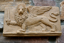 Load image into Gallery viewer, St Mark Lion Venice sculpture Wall plaque relief art www.Neo-Mfg.com home decor 9.5" d18
