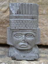 Load image into Gallery viewer, History Toltec warrior Bust Mesoamerican MAYAN AZTEC Sculptural wall relief plaque 4" www.Neo-Mfg.com
