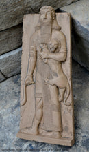 Load image into Gallery viewer, Assyrian Gilgamesh Hero Overpowering a Lion Artifact Carved Sculpture Statue Sculpture Statue 14.5" www.Neo-Mfg.com Museum Replica L19