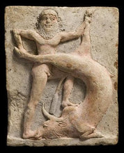 Load image into Gallery viewer, History Assyrian Gilgamesh great bull heaven Sumerian Sculptural wall relief www.Neo-Mfg.com 6" Lahmu k11