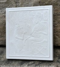 Load image into Gallery viewer, History Egyptian King Tutankhamun Tut Golden Shrine Great Enchantress Right side Sculpture 4.5" www.Neo-Mfg.com Museum Reproduction k4