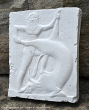 Load image into Gallery viewer, History Assyrian Gilgamesh great bull heaven Sumerian Sculptural wall relief www.Neo-Mfg.com 6" Lahmu k11