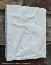 Load image into Gallery viewer, History Assyrian Gilgamesh great bull heaven Sumerian Sculptural wall relief www.Neo-Mfg.com 6" Lahmu k11