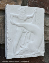 Load image into Gallery viewer, History Assyrian Gilgamesh great bull heaven Sumerian Sculptural wall relief www.Neo-Mfg.com 6" Lahmu k11