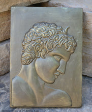 Load image into Gallery viewer, Roman Greek Hermes Cameo Sculptural wall relief plaque www.Neo-Mfg.com 10.25" home decor d21