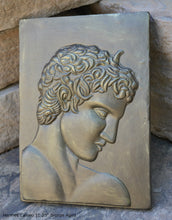 Load image into Gallery viewer, Roman Greek Hermes Cameo Sculptural wall relief plaque www.Neo-Mfg.com 10.25" home decor d21