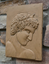 Load image into Gallery viewer, Roman Greek Hermes Cameo Sculptural wall relief plaque www.Neo-Mfg.com 10.25" home decor d21