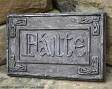Load image into Gallery viewer, FAILTE Irish WELCOME Ireland Gaelic Celtic Stone Sign Plaque www.Neo-M.com 10" d2