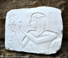 Load image into Gallery viewer, History Egyptian Seti 1 aged fragment Sculptural wall relief plaque www.Neo-Mfg.com 6.25"