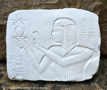 Load image into Gallery viewer, History Egyptian Seti 1 aged fragment Sculptural wall relief plaque www.Neo-Mfg.com 6.25"