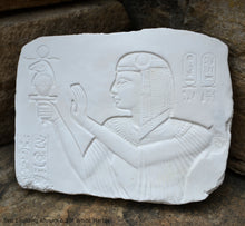 Load image into Gallery viewer, History Egyptian Seti 1 aged fragment Sculptural wall relief plaque www.Neo-Mfg.com 6.25"