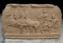 Load image into Gallery viewer, Roman Greek Chariot race apobates Artifact Carved Sculpture Statue www.Neo-Mfg.com 18.5"