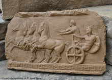 Load image into Gallery viewer, Roman Greek Chariot race apobates Artifact Carved Sculpture Statue www.Neo-Mfg.com 18.5&quot;
