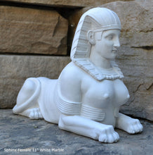 Load image into Gallery viewer, Egyptian Sphinx Female statue fragment replica sculpture Artifact 11" www.Neo-Mfg.com