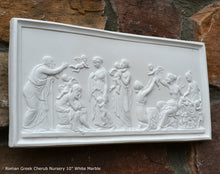 Load image into Gallery viewer, Roman Greek Thorvaldsen The Ages of Love 1824 Cherub nursery plaque wall relief www.Neo-Mfg.com 10" e27