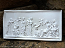 Load image into Gallery viewer, Roman Greek Thorvaldsen The Ages of Love 1824 Cherub nursery plaque wall relief www.Neo-Mfg.com 10" e27