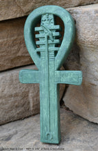Load image into Gallery viewer, History Egyptian Ankh Artifact Sculpture Statue 9" Tall www.Neo-Mfg.com wall plaque museum replica j22