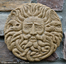 Load image into Gallery viewer, Roman Greek Gorgon's Head Temple Sulis Minerva Bath Belenos alter Sculptural Wall frieze plaque relief www.Neo-Mfg.com 7" b8