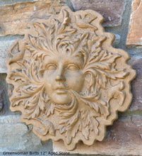 Load image into Gallery viewer, Nature Garden Greenwoman Sculpture Plaque 12" Neo-Mfg