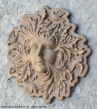 Load image into Gallery viewer, Nature Garden Greenwoman Sculpture Plaque 12" Neo-Mfg