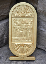 Load image into Gallery viewer, Egyptian Cartouche shenu Artifact Carved Sculpture Statue 8" ww.Neo-Mfg.com Home decor k31