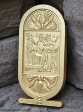 Load image into Gallery viewer, Egyptian Cartouche shenu Artifact Carved Sculpture Statue 8" ww.Neo-Mfg.com Home decor k31