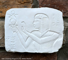 Load image into Gallery viewer, History Egyptian Seti 1 aged fragment Sculptural wall relief plaque www.Neo-Mfg.com 6.25"