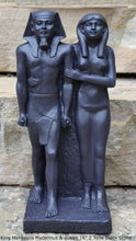 Load image into Gallery viewer, History Egyptian King Menkaura Mycerinus & queen Statue Sculpture 16" www.Neo-Mfg.com home decor Museum reproduction