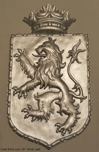 Load image into Gallery viewer, Decor Coat of Arms Rampant Lion Crown wall plaque sign 19" Grand www.Neo-Mfg.com home garden decor art medieval