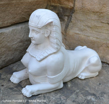 Load image into Gallery viewer, Egyptian Sphinx Female statue fragment replica sculpture Artifact 11" www.Neo-Mfg.com
