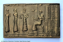 Load image into Gallery viewer, Historical Assyrian Sumerian Ur-Nammu Governor Cylinder Seal wall Sculpture www.Neo-Mfg.com Mesopotamia Cy2