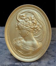 Load image into Gallery viewer, Victorian Cameo silhouette West wind Sculpture wall Plaque Bas relief 11" www.Neo-Mfg.com left face Bottee 1889 world fair m20a