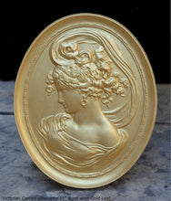 Load image into Gallery viewer, Victorian Cameo silhouette West wind Sculpture wall Plaque Bas relief 11" www.Neo-Mfg.com left face Bottee 1889 world fair m20a