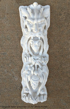Load image into Gallery viewer, Gargoyle Satyr greenman wall sculpture plaque www.NEO-MFG.com 13.75" bacchus style