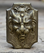 Load image into Gallery viewer, Gargoyle gryphon bust Sculpture wall plaque www.Neo-Mfg.com 3.5" home decor