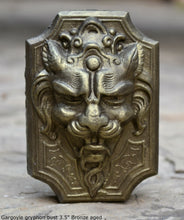 Load image into Gallery viewer, Gargoyle gryphon bust Sculpture wall plaque www.Neo-Mfg.com 3.5" home decor