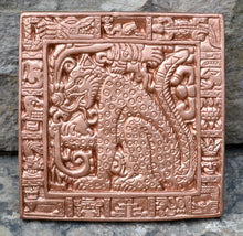 Load image into Gallery viewer, Aztec Mayan Jaguar Balam Cat sculpture Wall plaque carving 6" www.Neo-Mfg.com