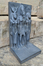 Load image into Gallery viewer, Egyptian Triads of Menkaure mycerinus 3rd Sculpture statue museum reproduction art 13" www.Neo-Mfg.com home decor Museum Reproduction