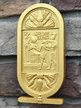Load image into Gallery viewer, Egyptian Cartouche shenu Artifact Carved Sculpture Statue 8" ww.Neo-Mfg.com Home decor k31