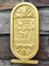 Load image into Gallery viewer, Egyptian Cartouche shenu Artifact Carved Sculpture Statue 8" ww.Neo-Mfg.com Home decor k31