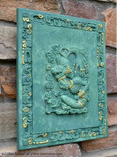 Load image into Gallery viewer, History Aztec Maya Kukulkan framed stone Sculpture Statue 12" Tall www.Neo-Mfg.com