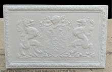 Load image into Gallery viewer, Coat of arms Rampant Griffin w/ double head phoenix wall plaque relief statue sculpture 14.5" www.Neo-Mfg.com