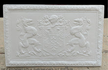 Load image into Gallery viewer, Coat of arms Rampant Griffin w/ double head phoenix wall plaque relief statue sculpture 14.5" www.Neo-Mfg.com