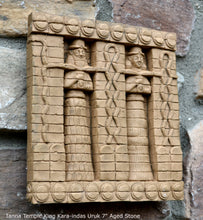 Load image into Gallery viewer, Assyrian Persian facade Ianna Temple King Kara-indas Uruk Persepolis relief sculpture ancient replica Sculpture www.Neo-Mfg.com 7" b3